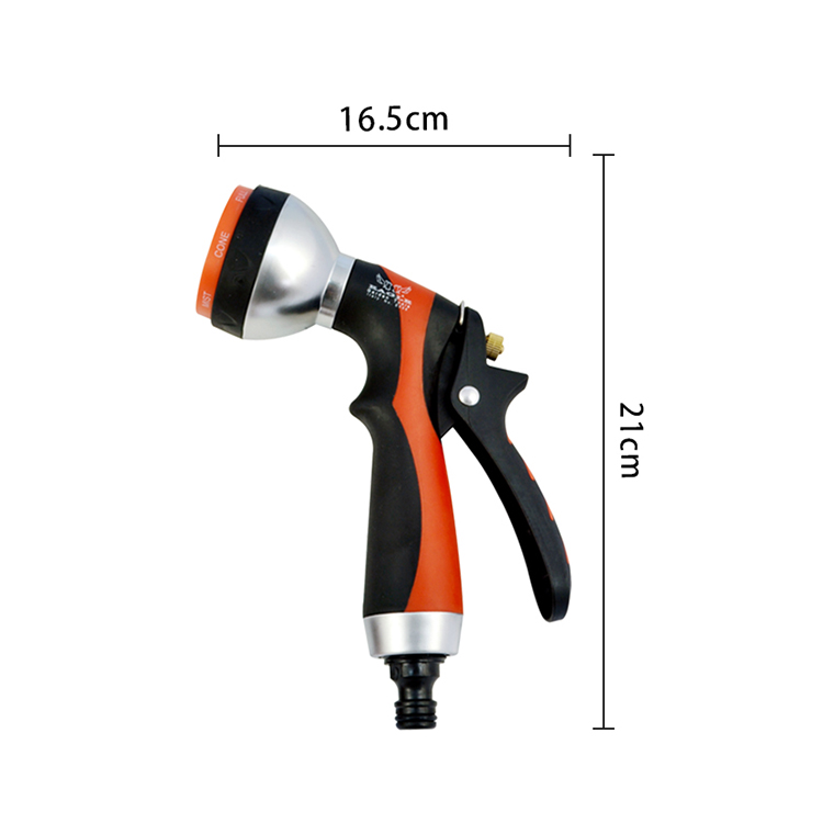 Garden watering spray gun Household cleaning car wash water gun Portable water truck standard water gun TRP soft glue water gun EG-608